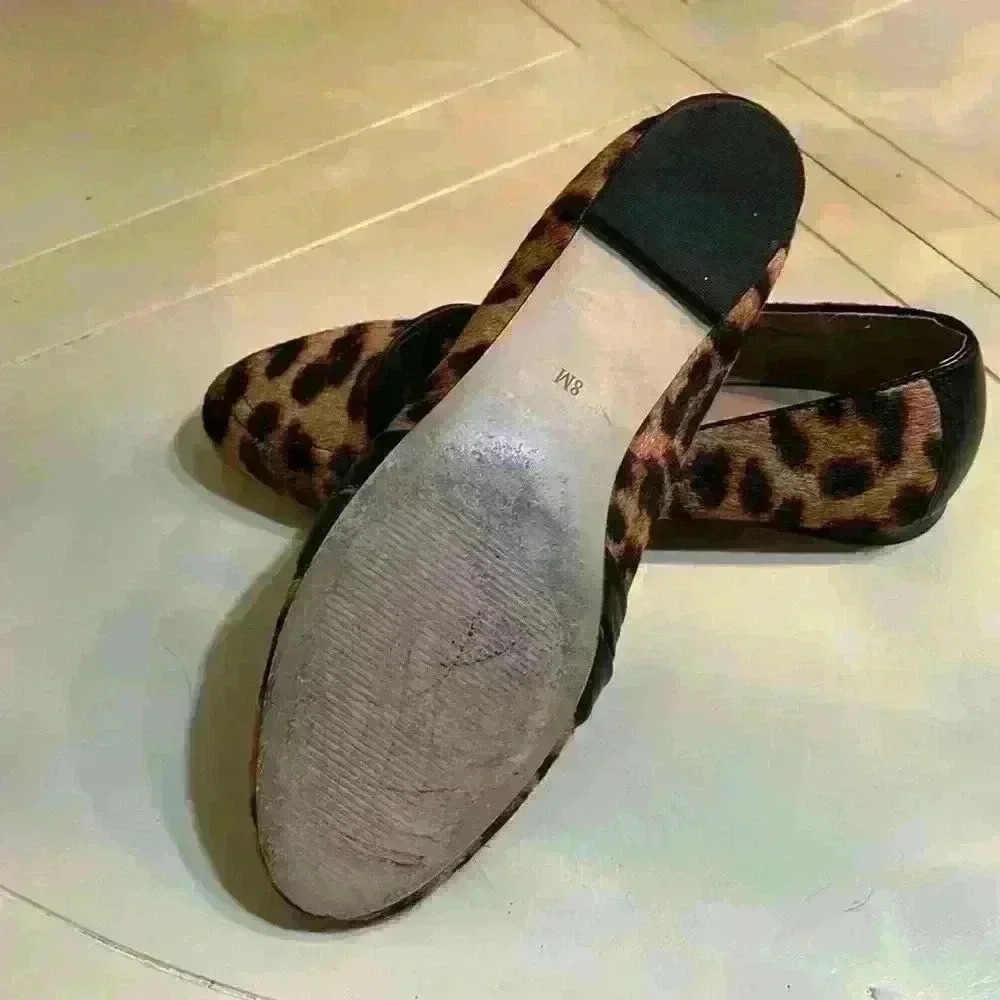 TALBOTS LEOPARD FLATS size 8 M - Picture 4 of 4